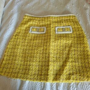 THE MOON Tweed Mini Skirt